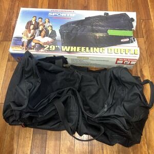 Rolling Tote Bag 29" Black Gym Music Travel Sled Duffle Gear 3Sport Sportif
